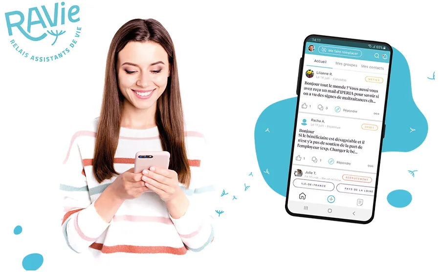 L’application RAVie évolue : une nouvelle fonctionnalité pour faciliter le remplacement des assistants de vie